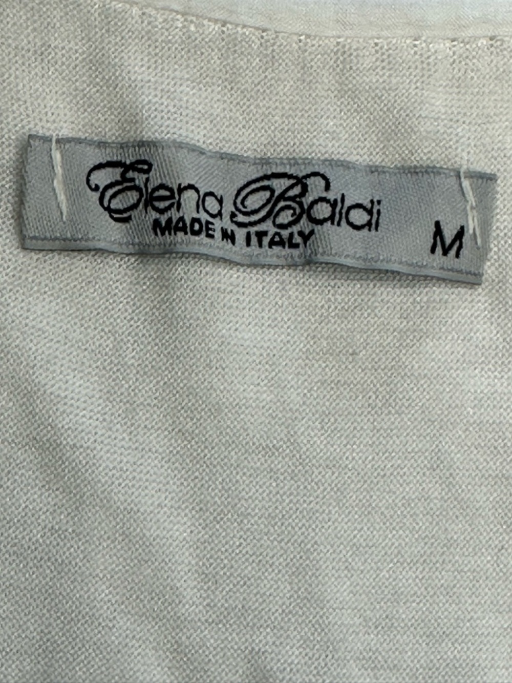 Elena Baldi Silk Embellished Blouse Size Medium Sleeveless Made in Italy Lined - Picture 5 of 11